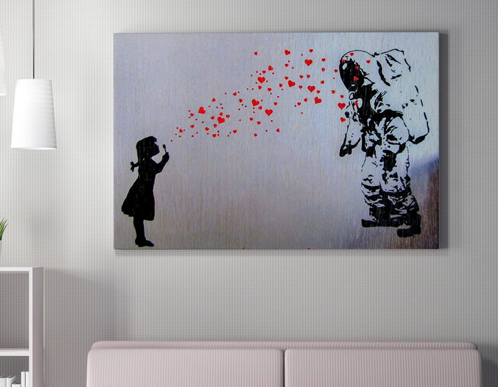 Wallity Lienzo Decorativo Banksy 70 x 100 cm Wallity Lienzo Decorativo Banksy 70 x 100 cm